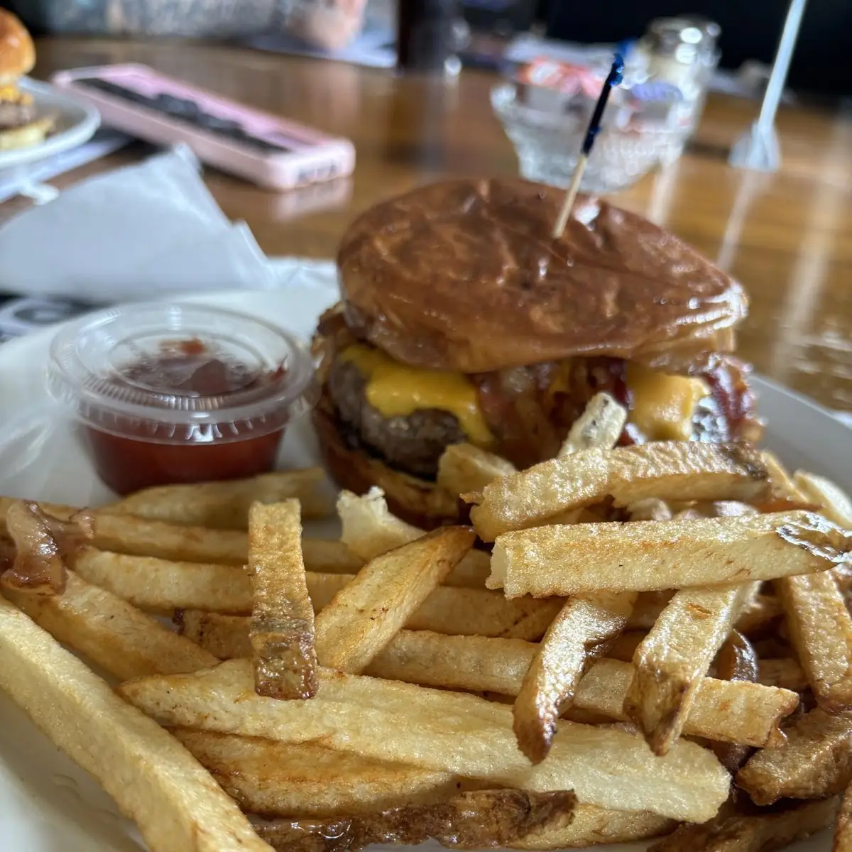 Bacon Cheeseburger with Fries