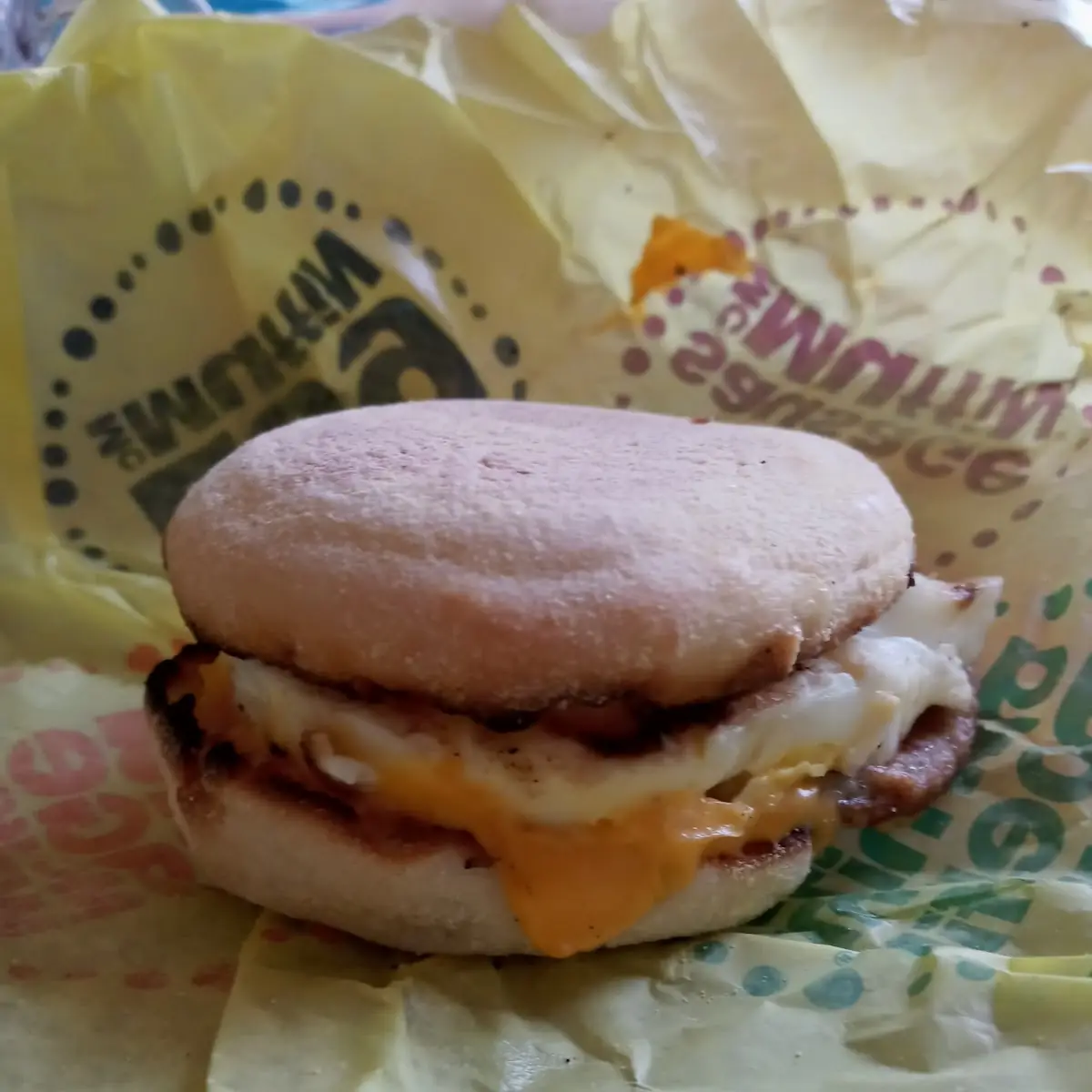 Sausage Mcmuffin w Cheese