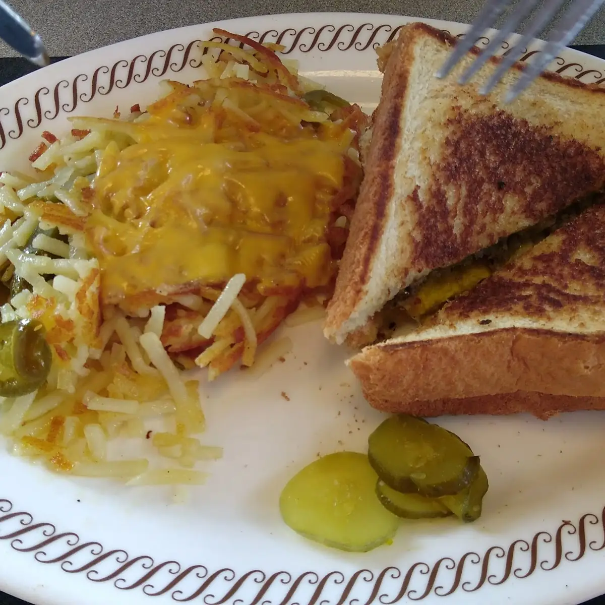 Texas Breakfast Melt with Hashbrowns