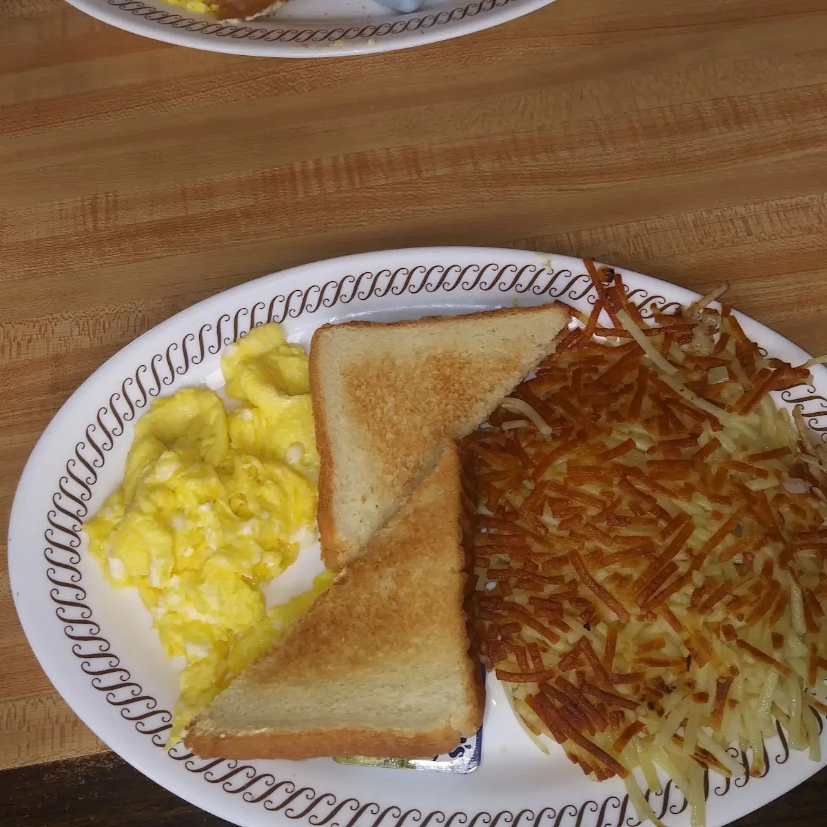 2 Egg Breakfast with Crispy Hash Browns It's My Go to Breakfast