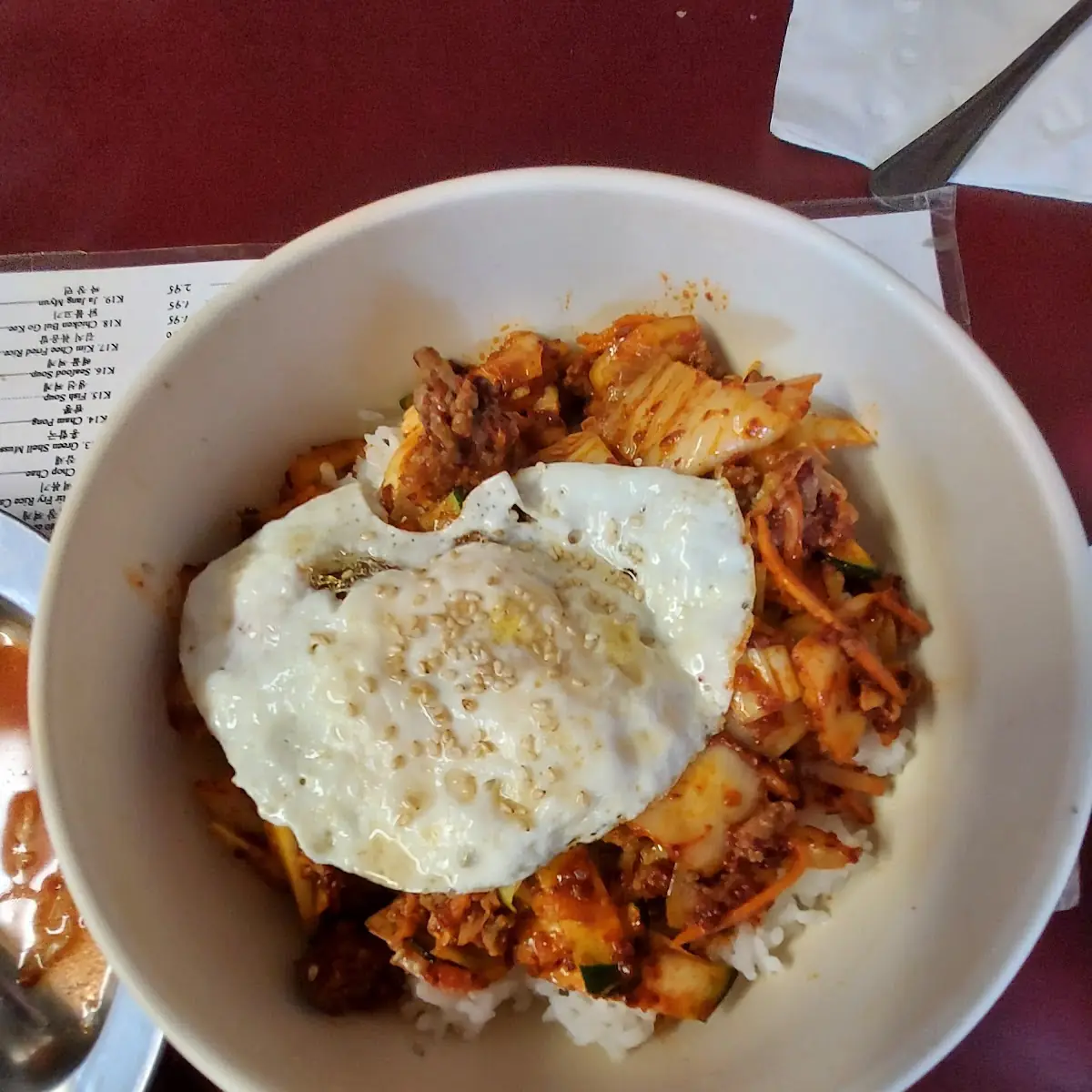 Kimchi Fried Rice Chicken