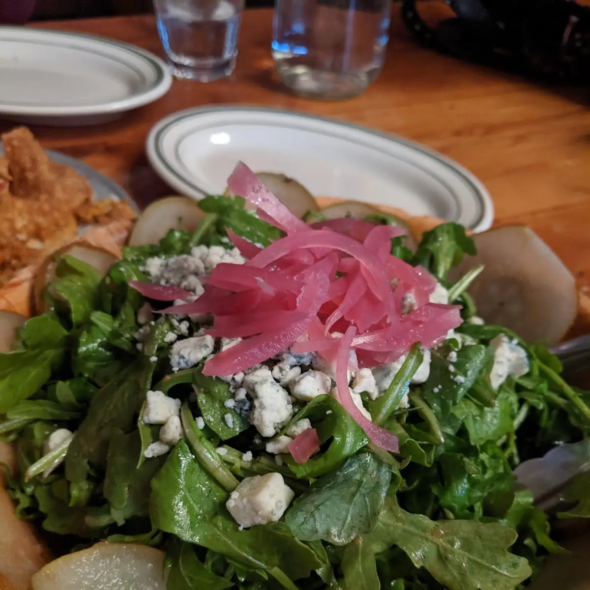 Pear Arugula Salad with Blue Cheese