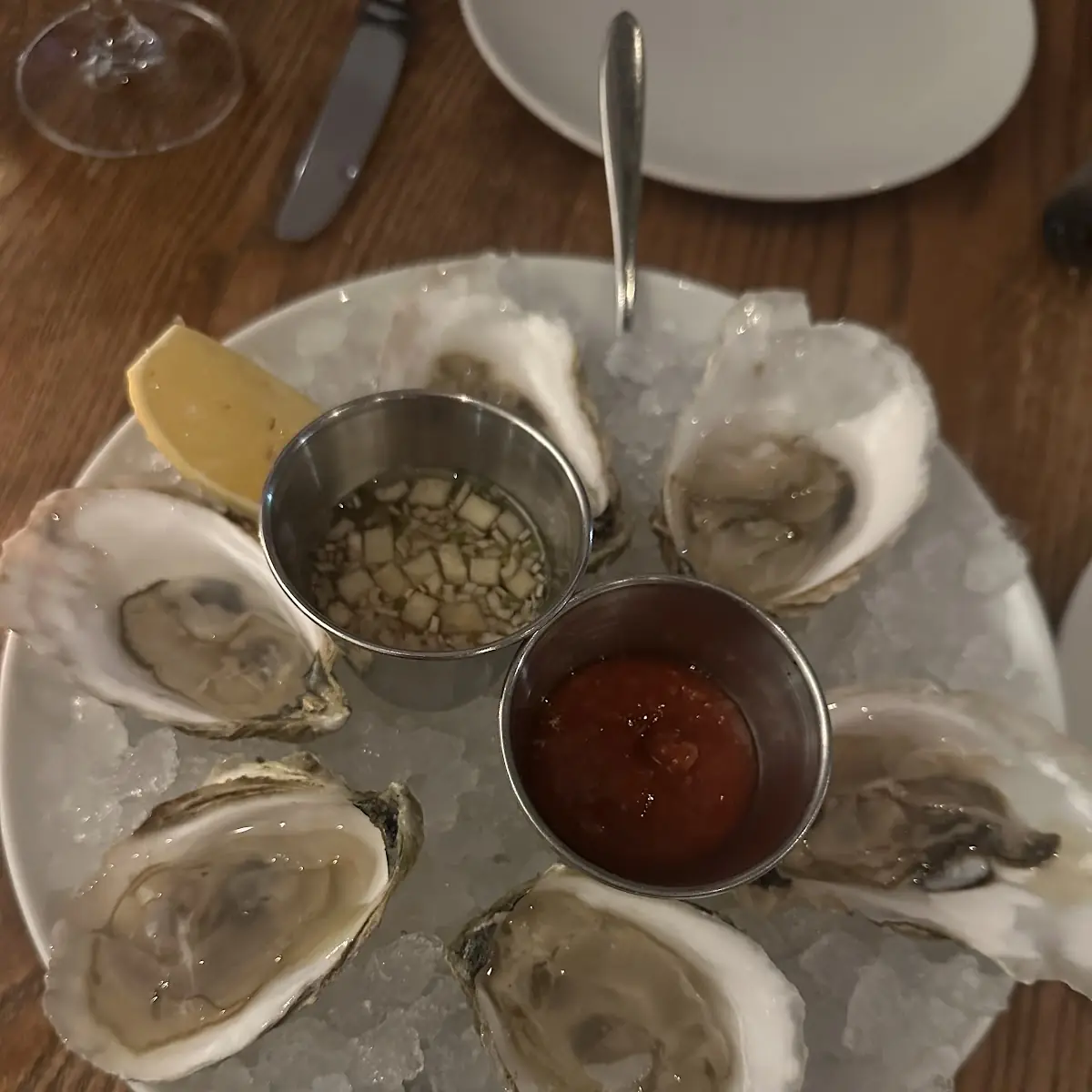 Fresh Oysters with Mignonette Sauce