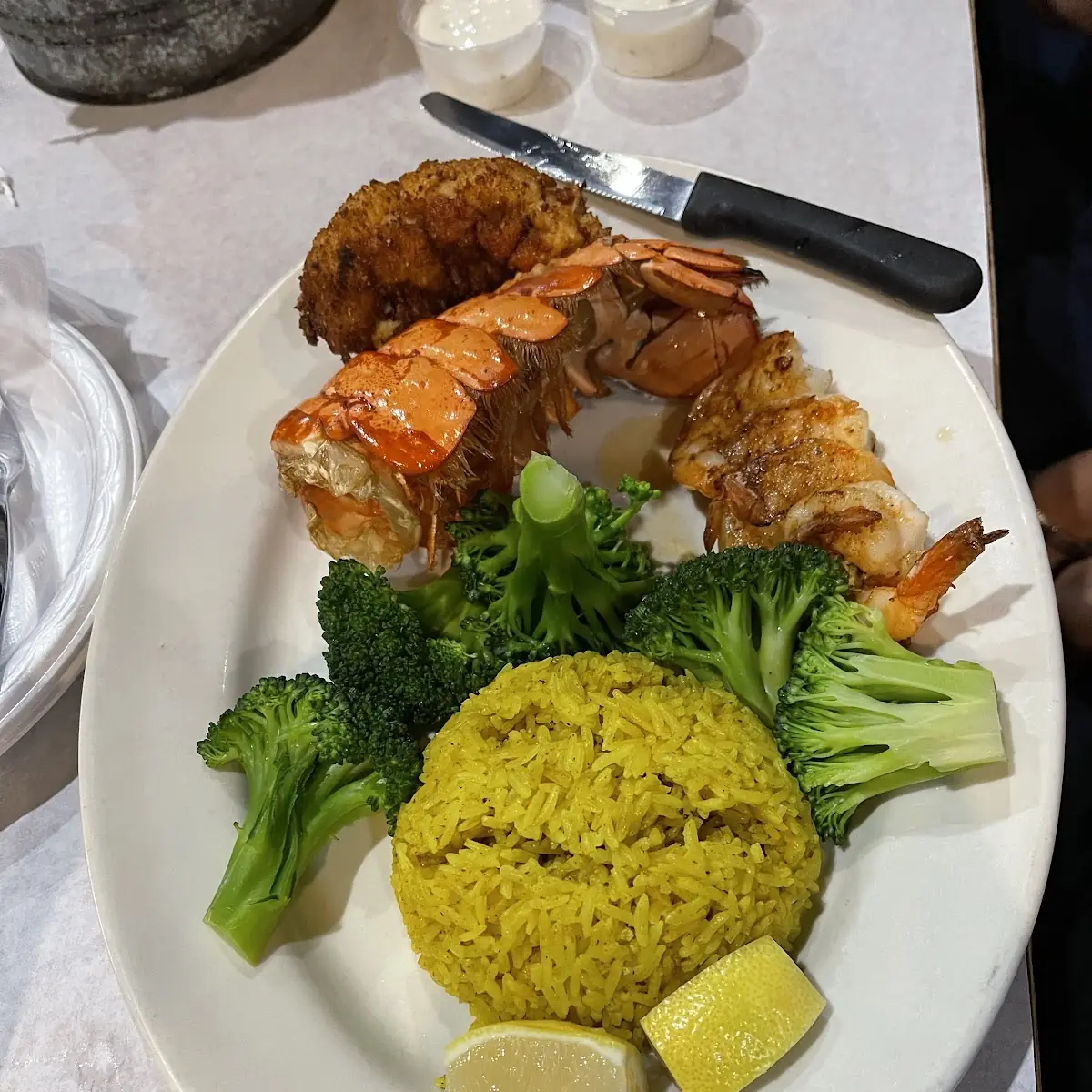 Lobster Tail with Rice