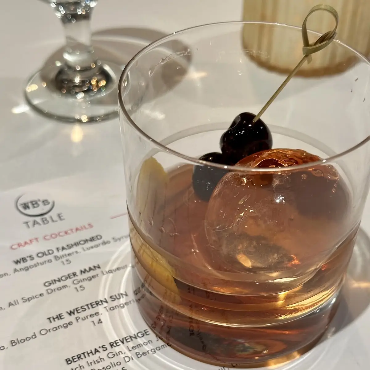 WB’S Old Fashioned