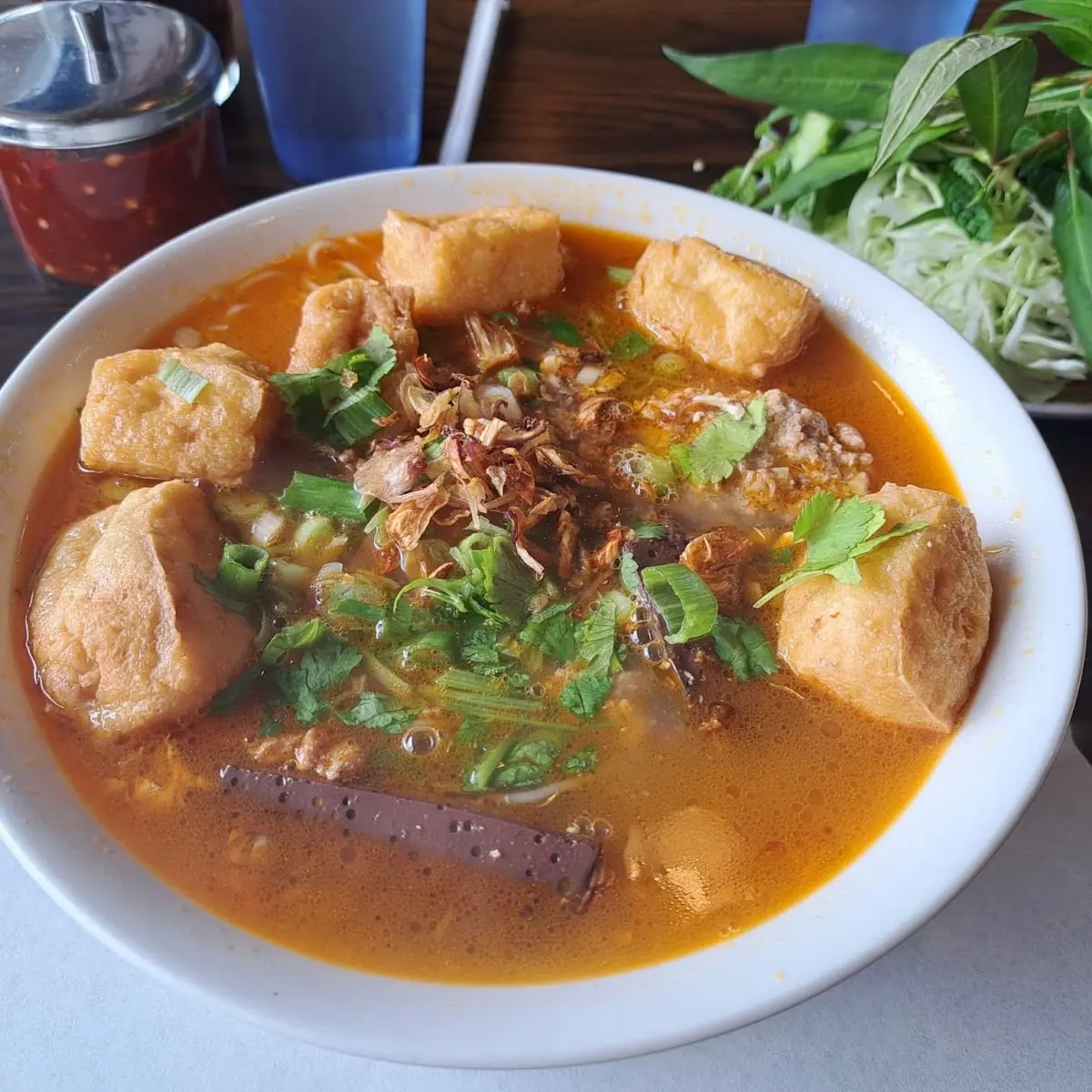 Crab Meat Noodles Soup