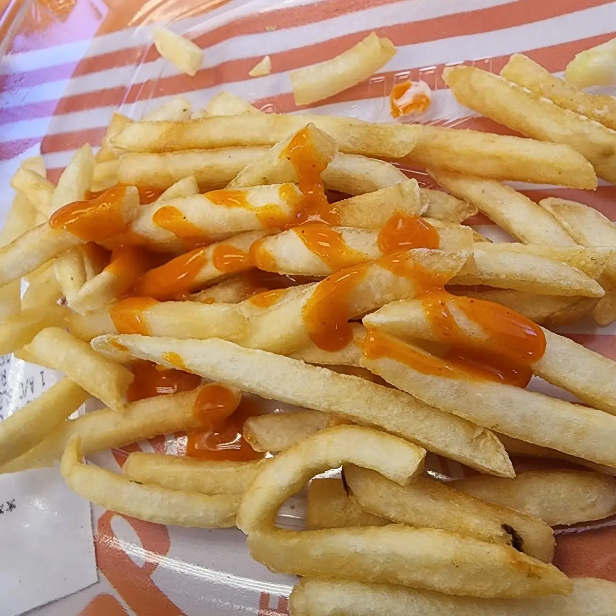 French Fries with Buffalo Sauce