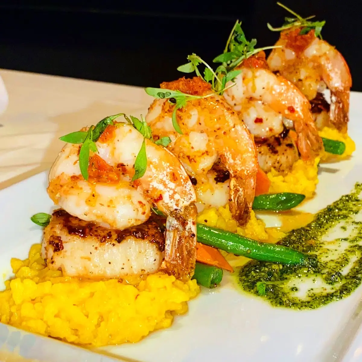 Grilled Shrimp Risotto