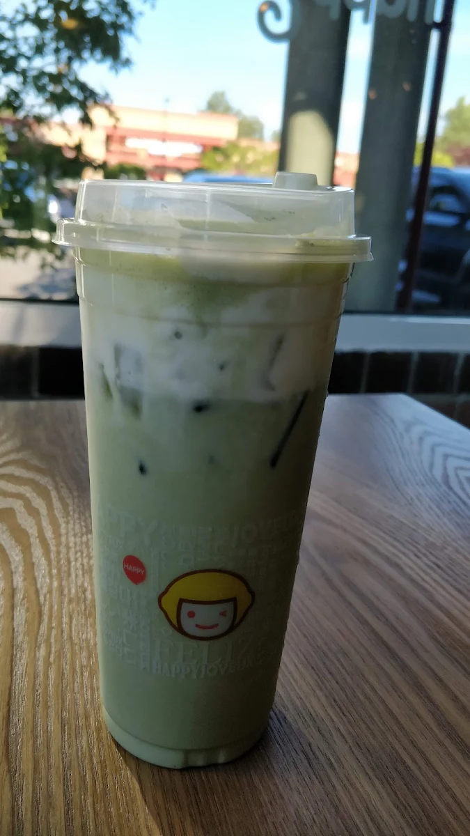 Green Tea Latte with Rock Salt Cream