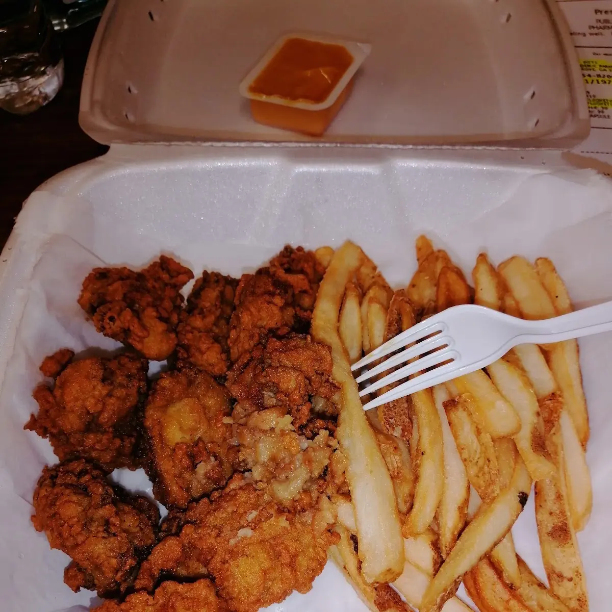 Lemon Pepper Wings and Fries