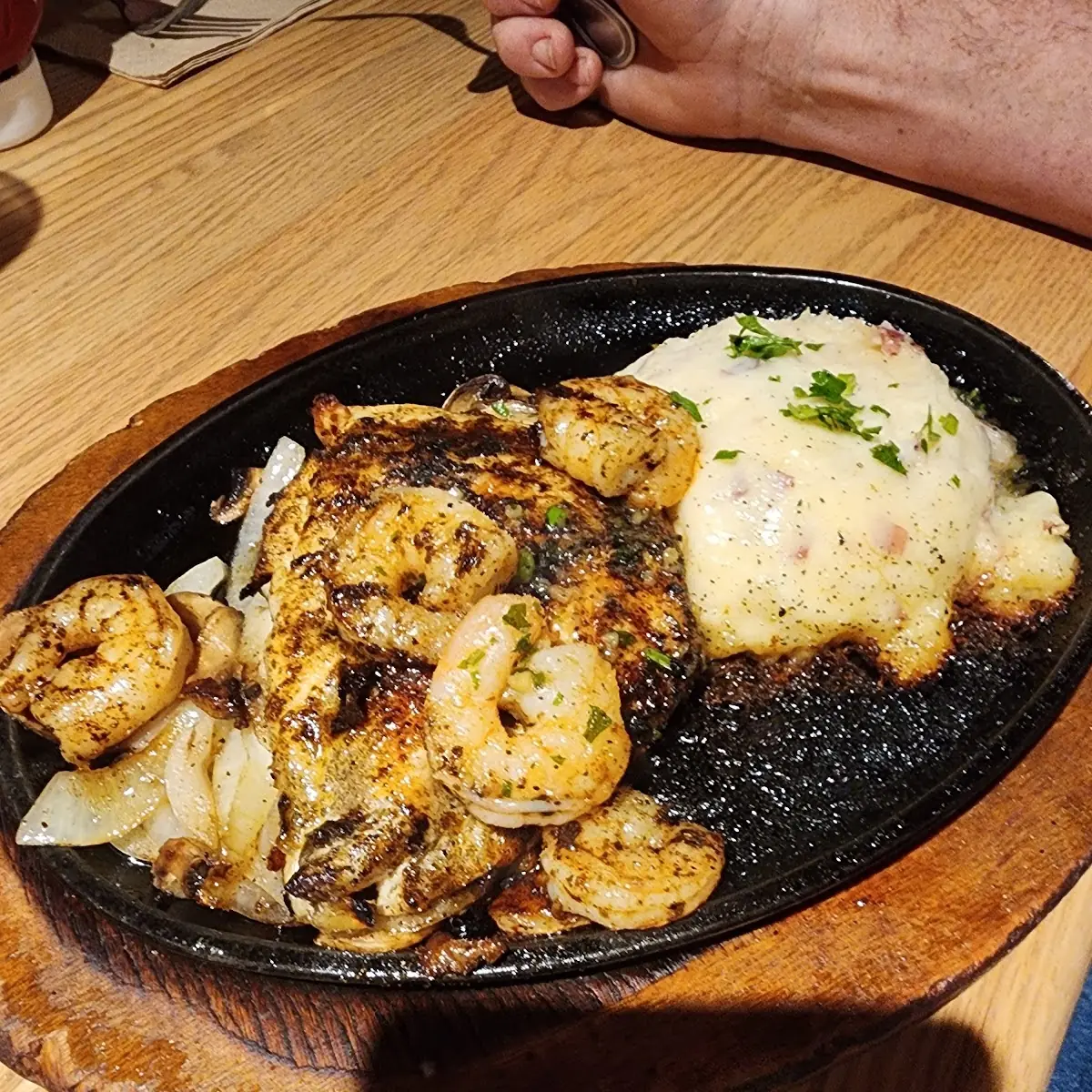 Shrimp 'N Parmesan Sirloin