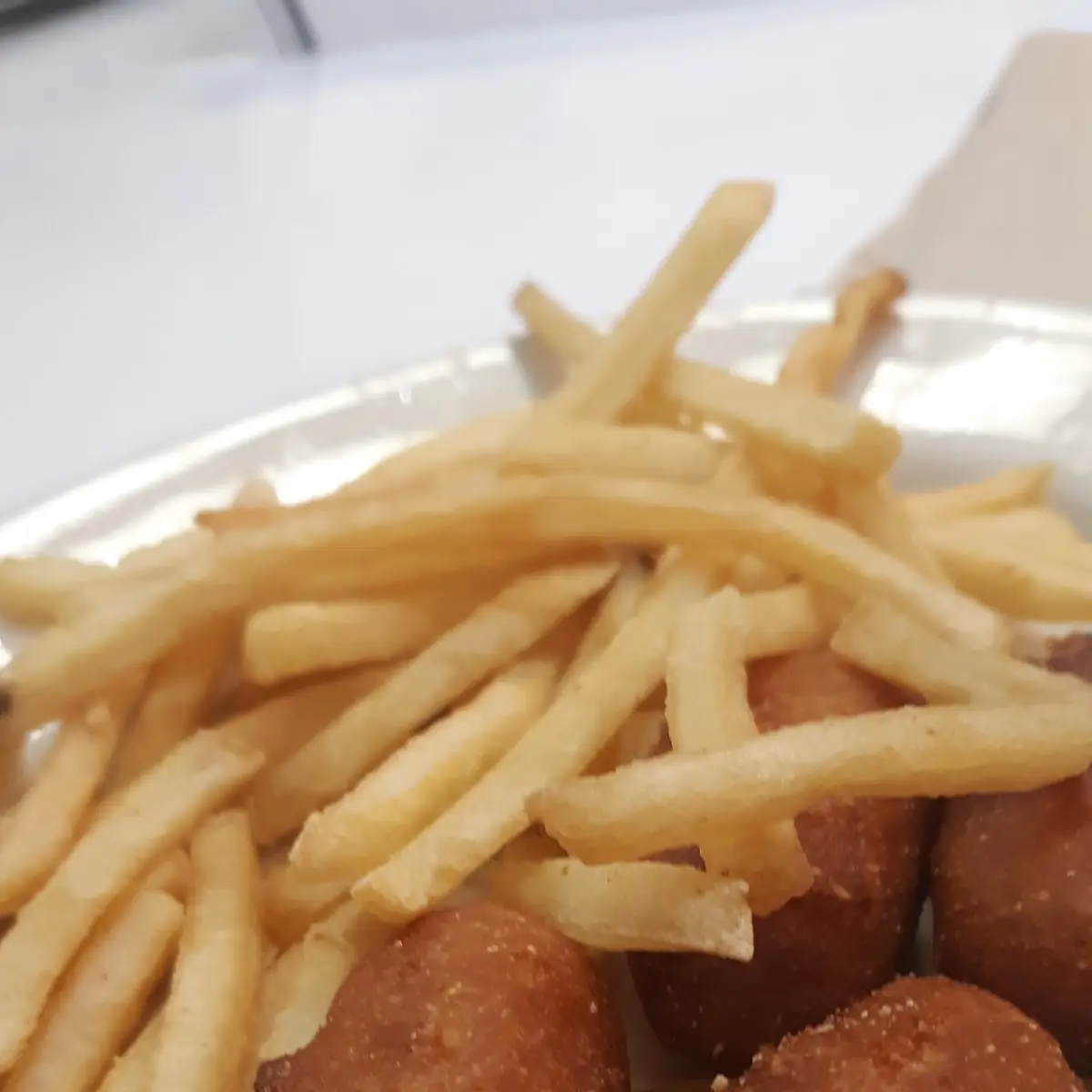 Corn Dog and Fries