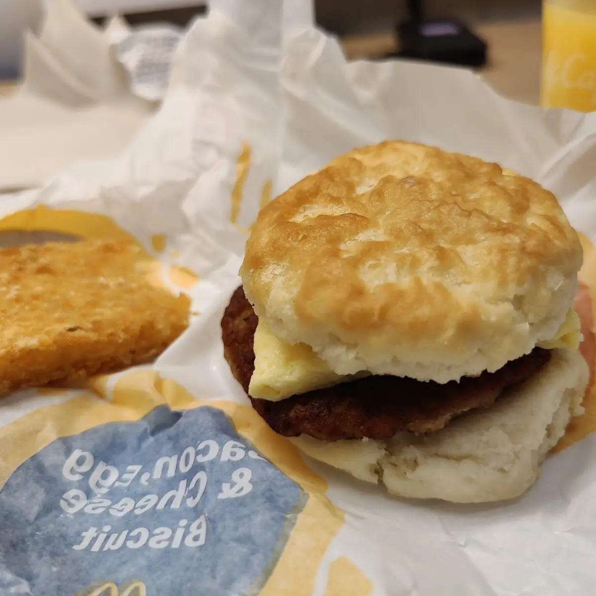Bacon Egg Cheese Biscuit Meal