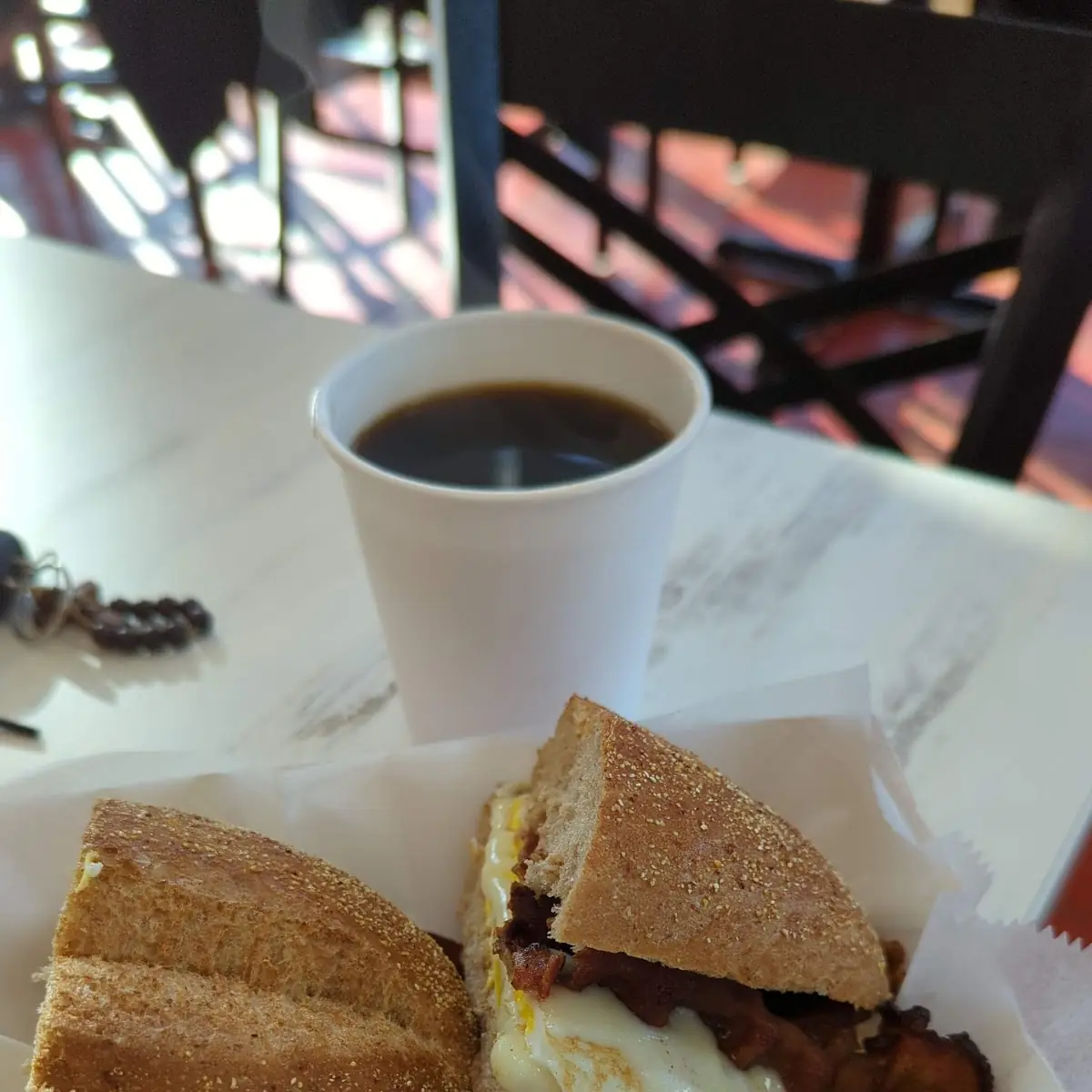 Sandwich Egg Bacon and Cheese Bread