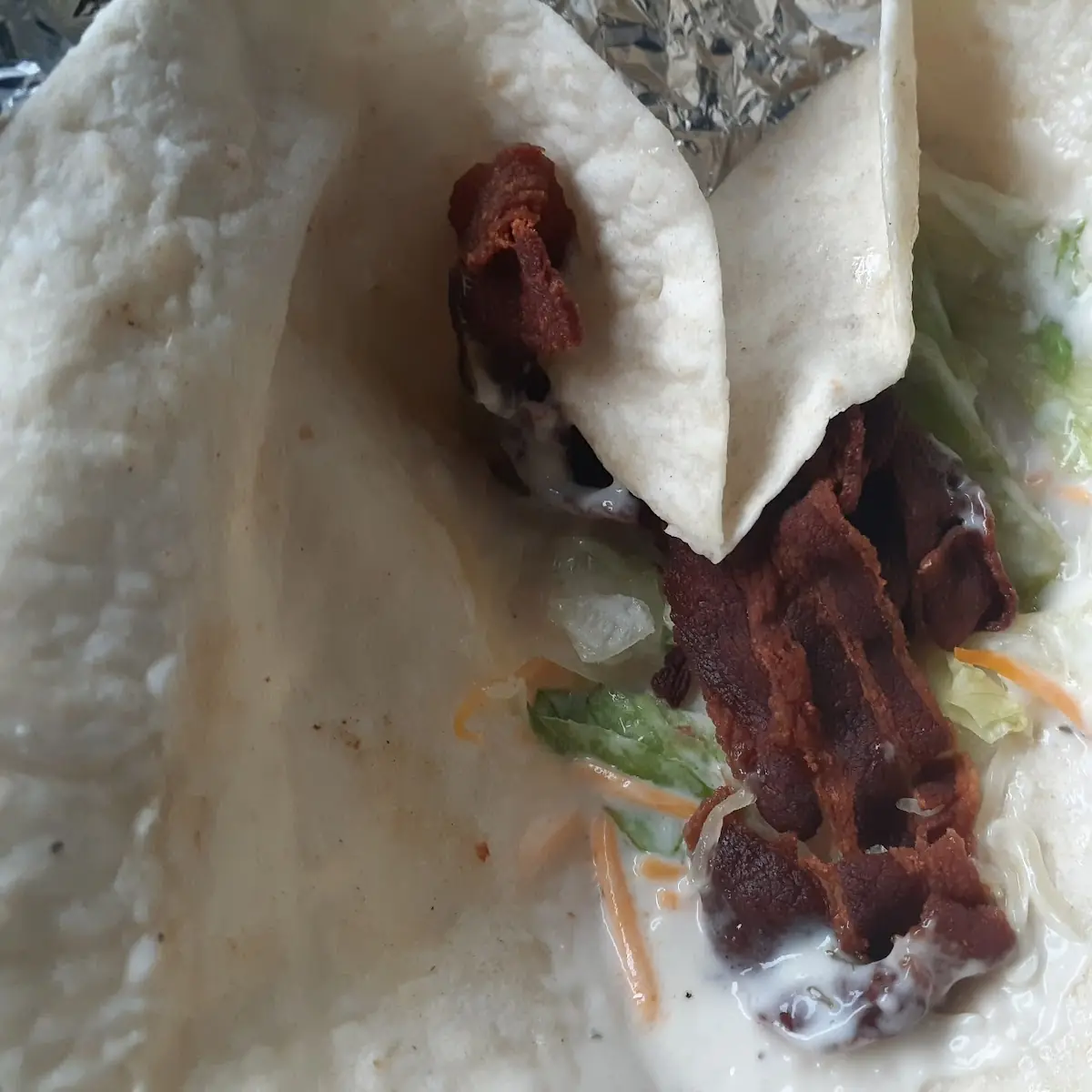 Bacon and Cheese Wrap