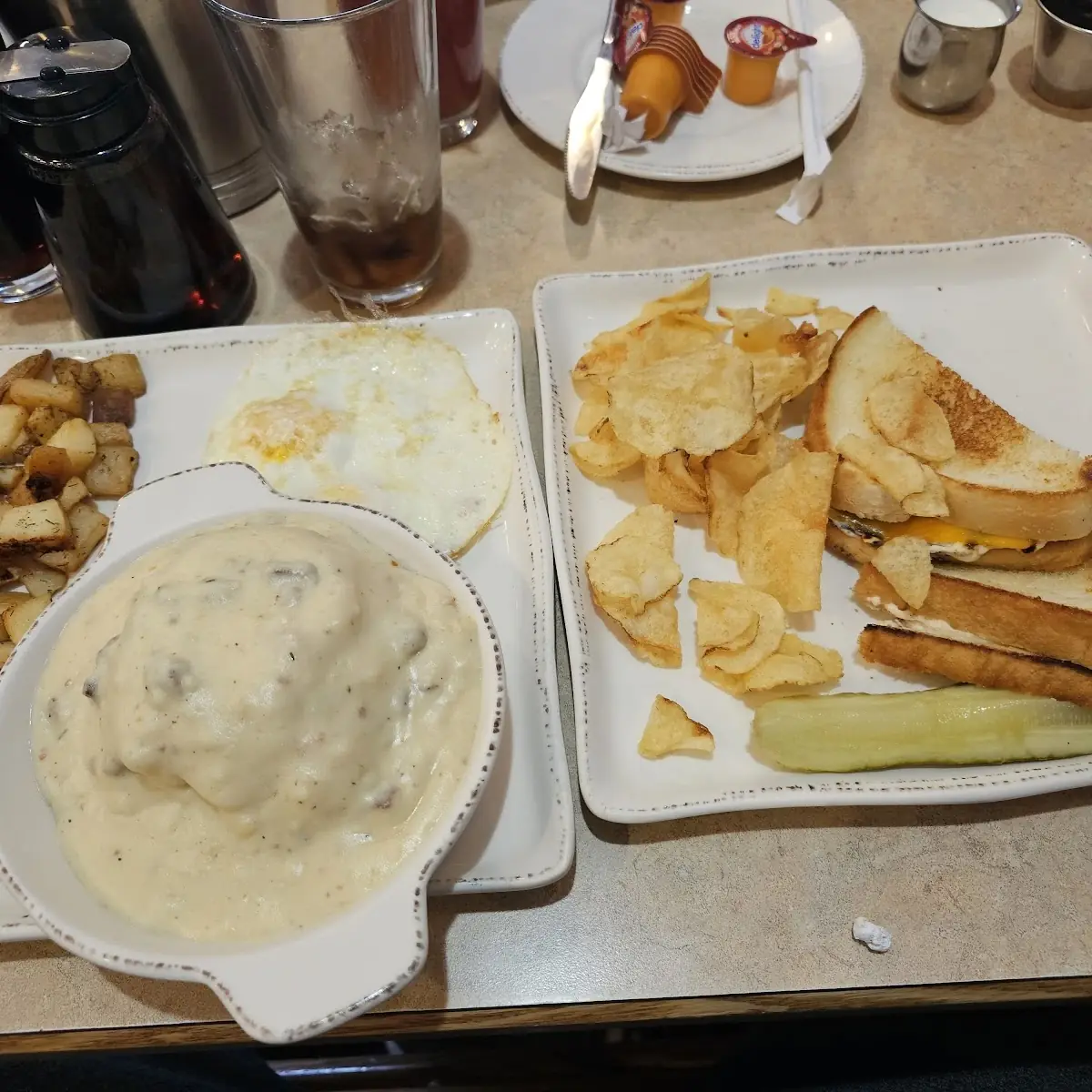 Biscuits and Gravy 2 Eggs