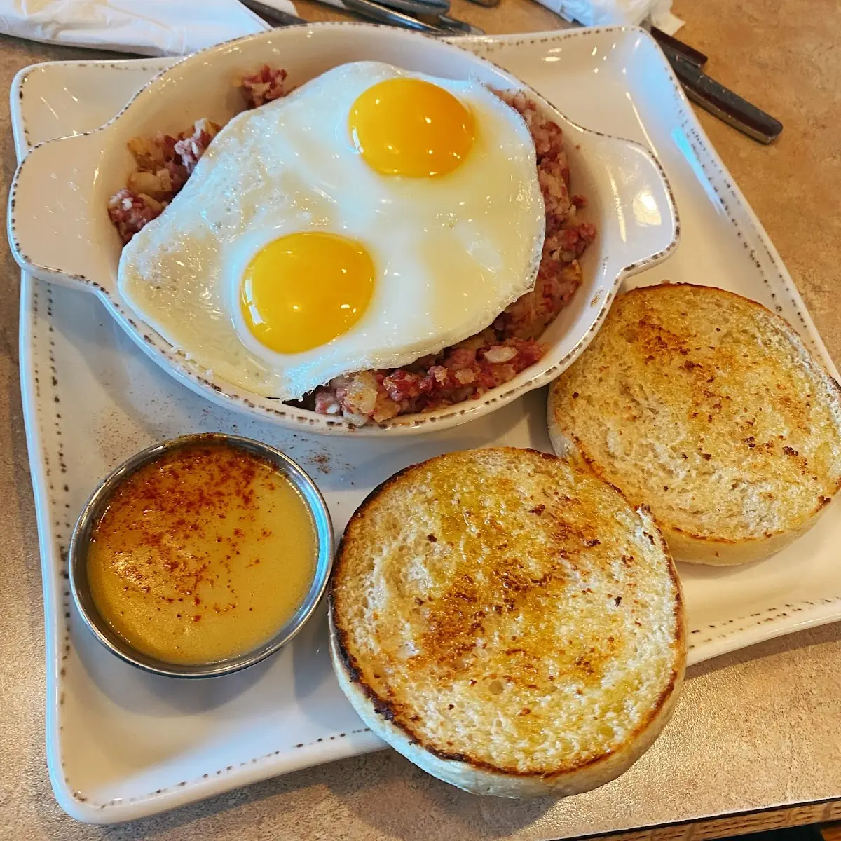 Corned Beef Hash and Eggs