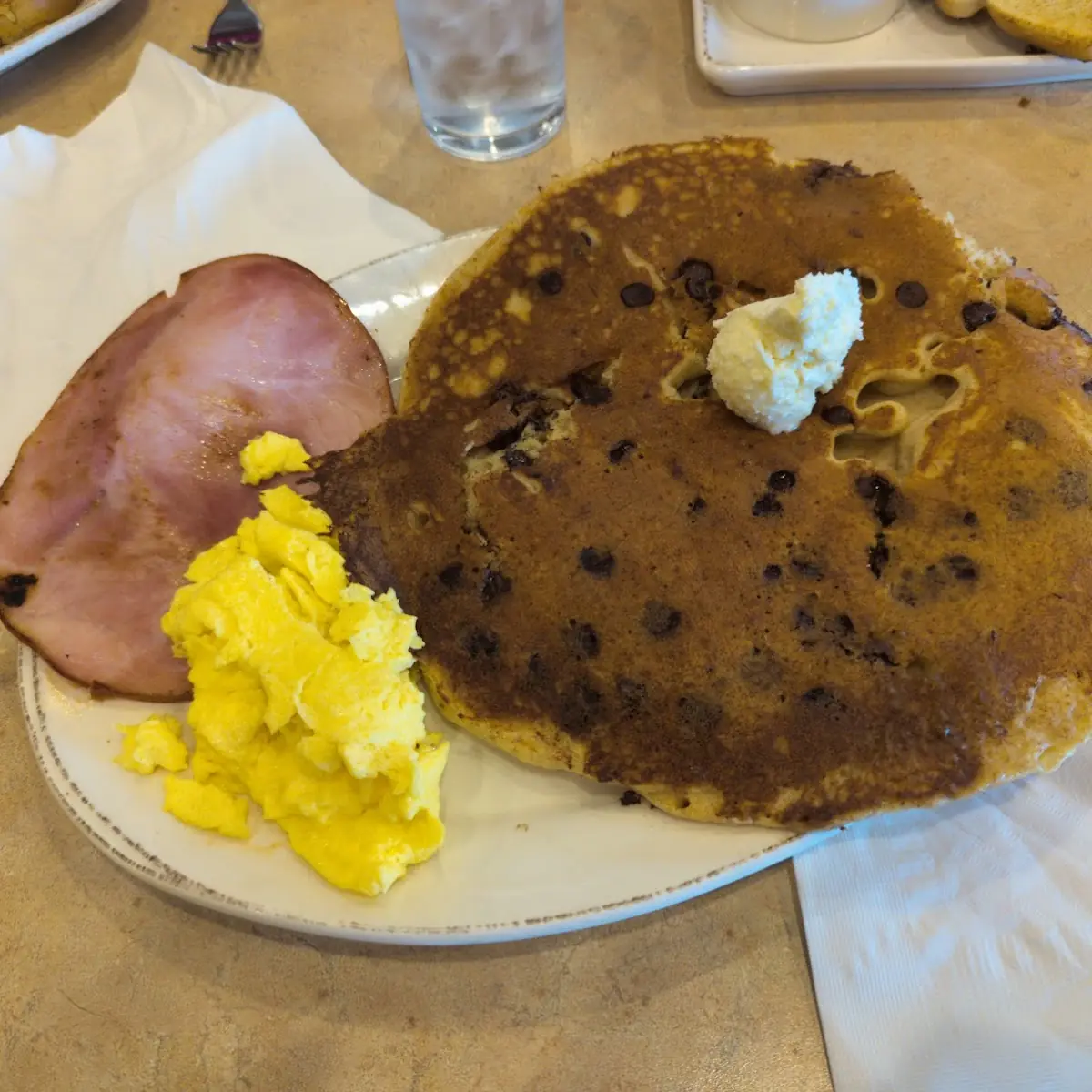 Pineapple and Coconut Pancake Breakfast
