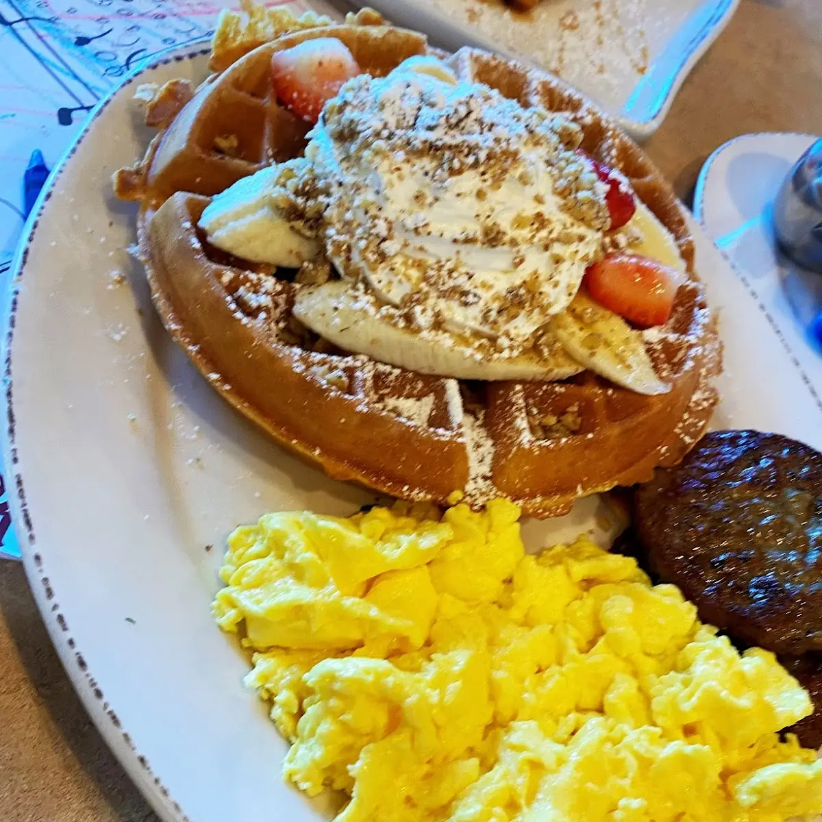 Strawberry Banana Waffle