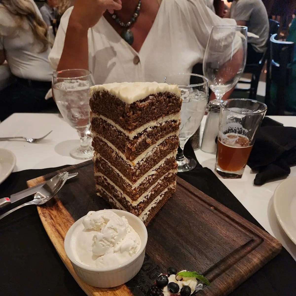 Layered Carrot Cake Slice