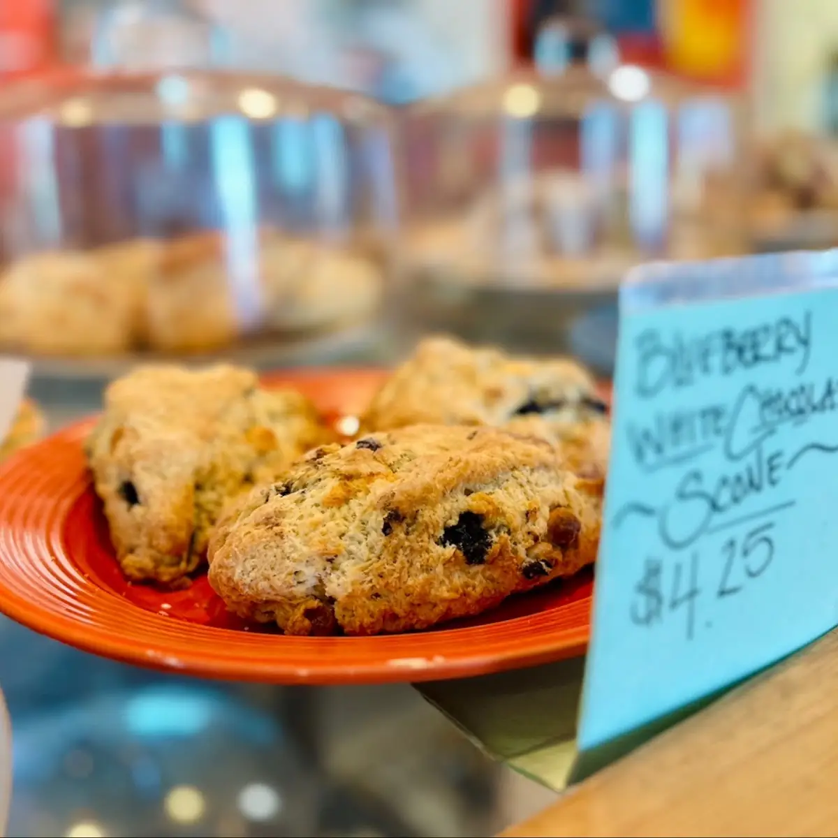 Blueberry White Chocolate Scones