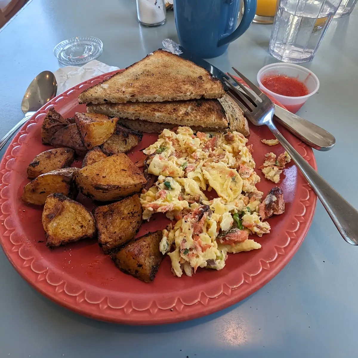 Smoked Salmon Scramble