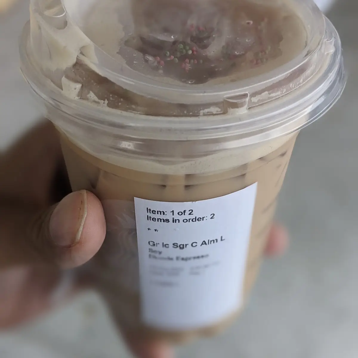Iced Sugar Cookie Almond Milk Latte