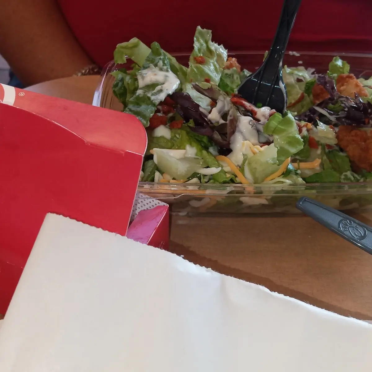 House Salad with Chicken Nuggets