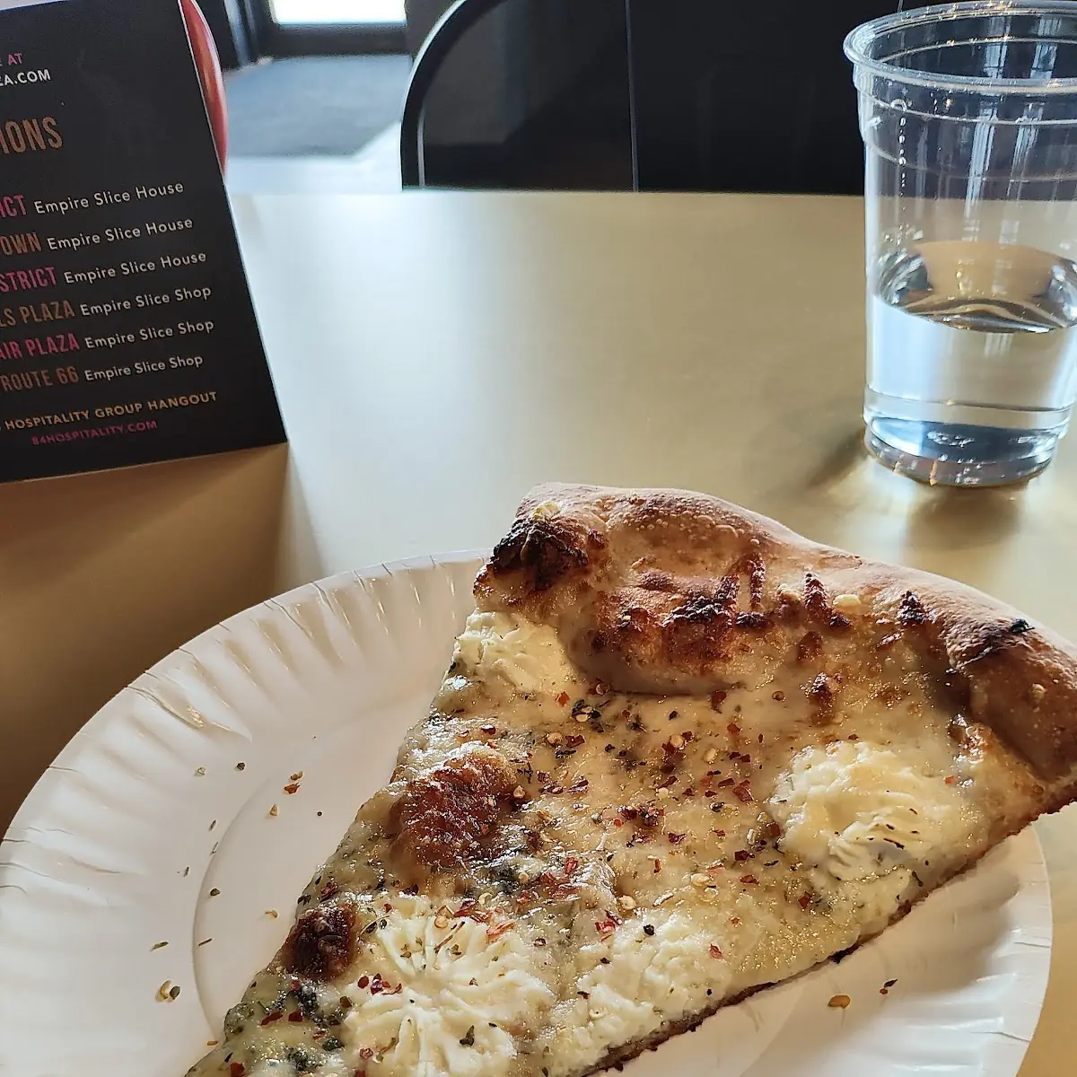 White Pizza Slice