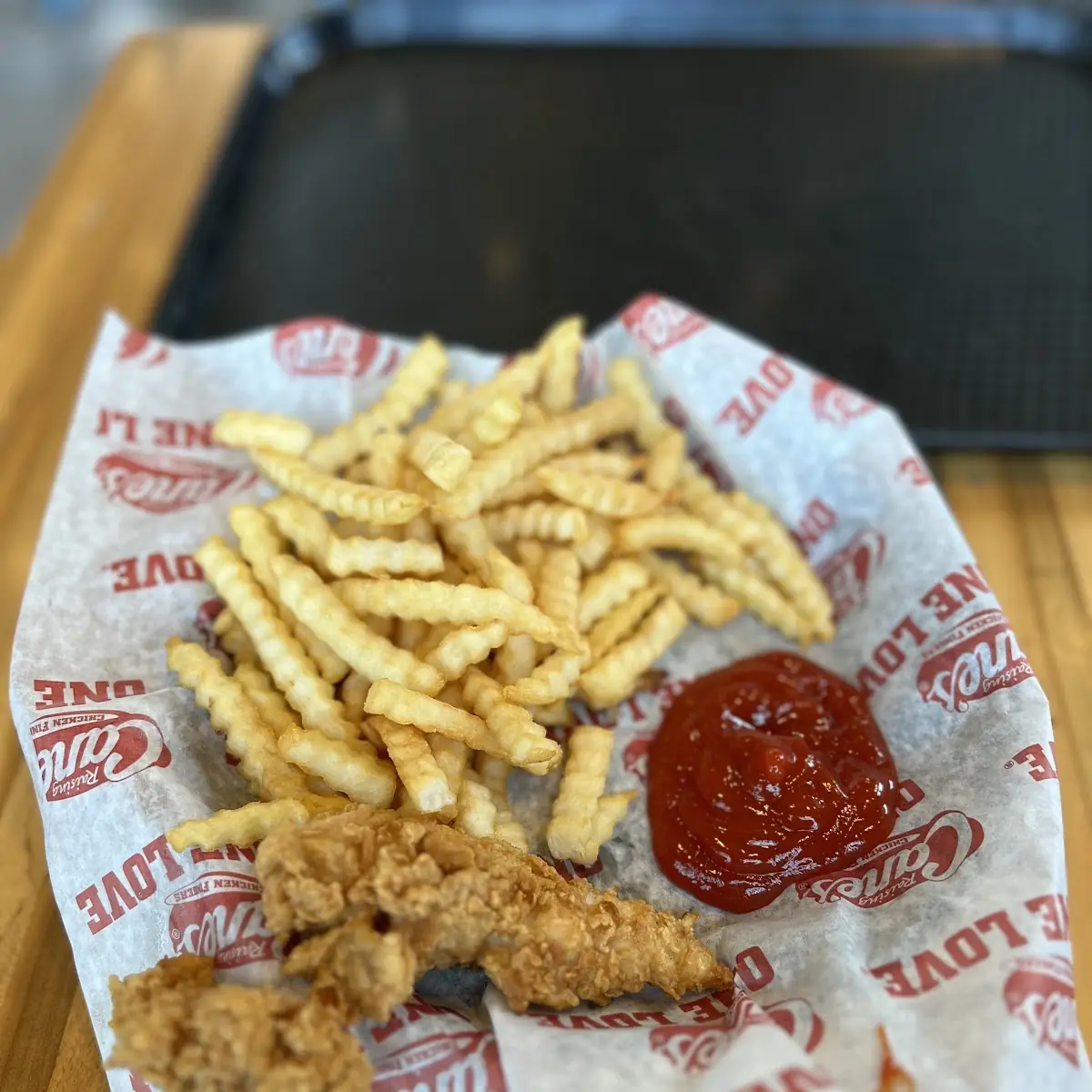 French Fries and a Chicken Finger