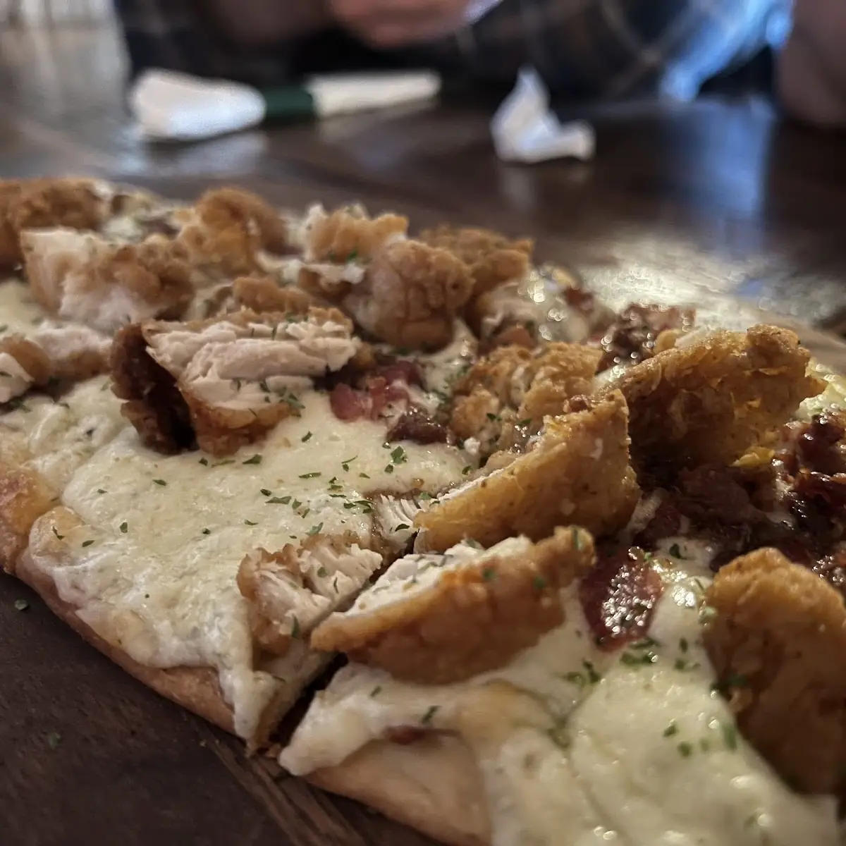 Bacon Ranch Chicken Flatbread