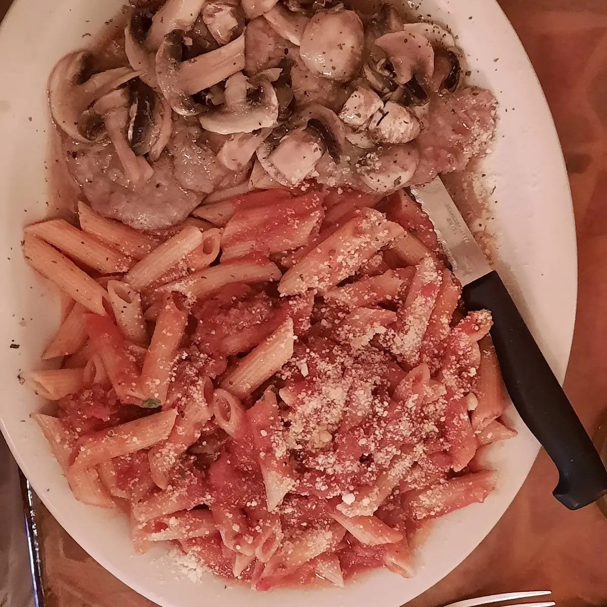 Veal Marsala with Penne Pasta, Ristorante Avanti