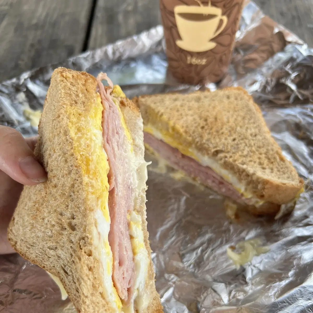 Ham Egg and Cheese Sandwich