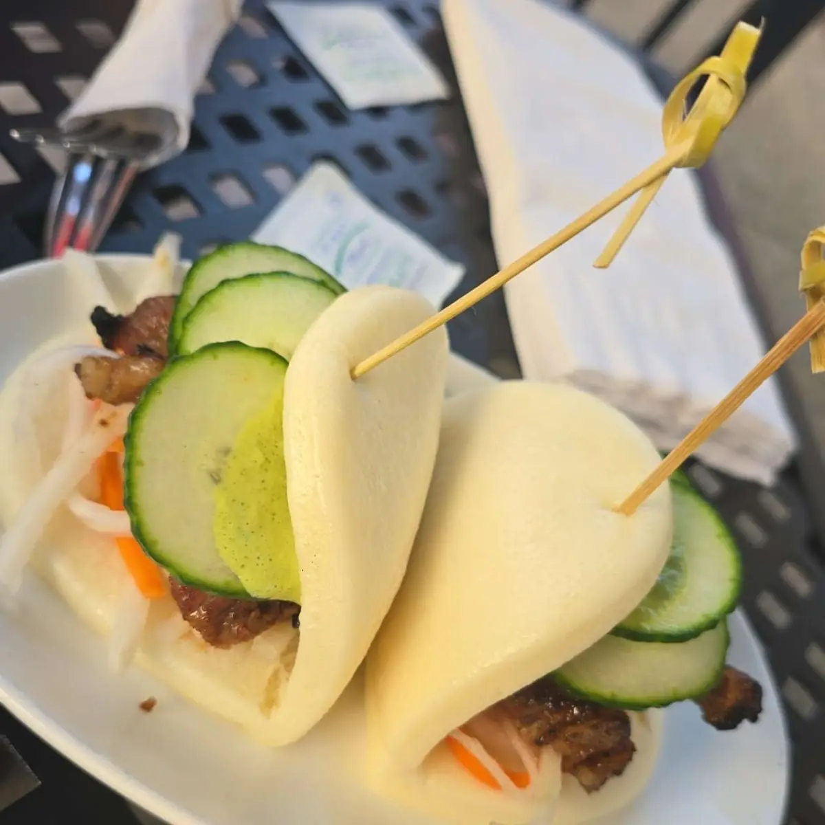 Tofu Bits and Bao Buns