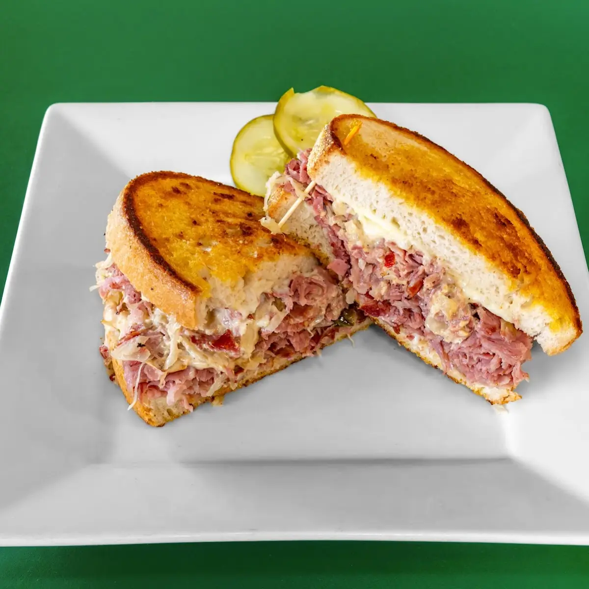 Grilled Corned Beef & Swiss