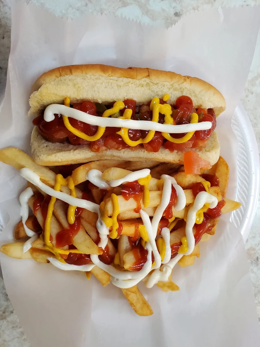 Hot Dog Con Papas
