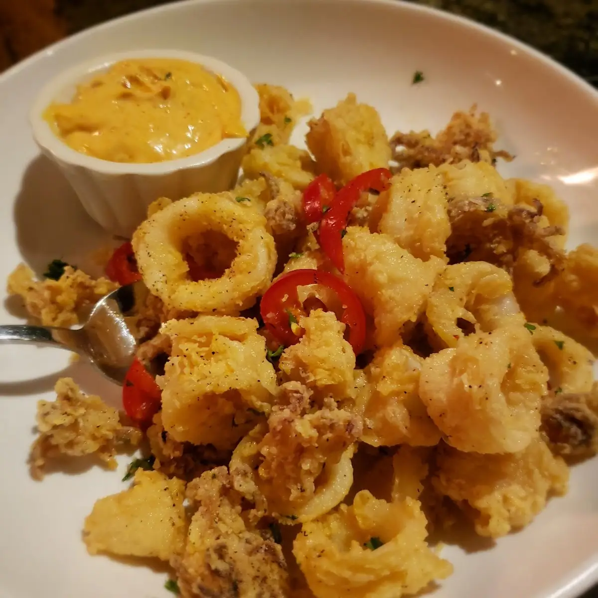 Crispy Calamari Salad