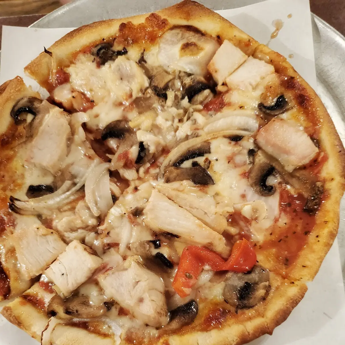 Ham and Mushroom Pizza