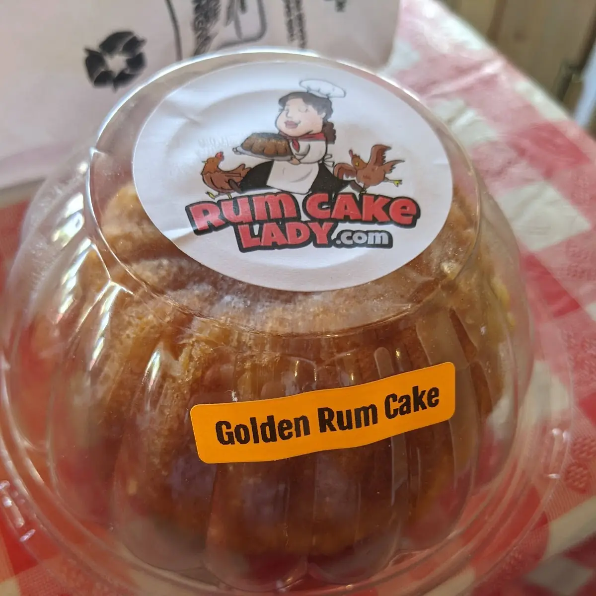 Free Rum Cake Lady Logo Key Chain