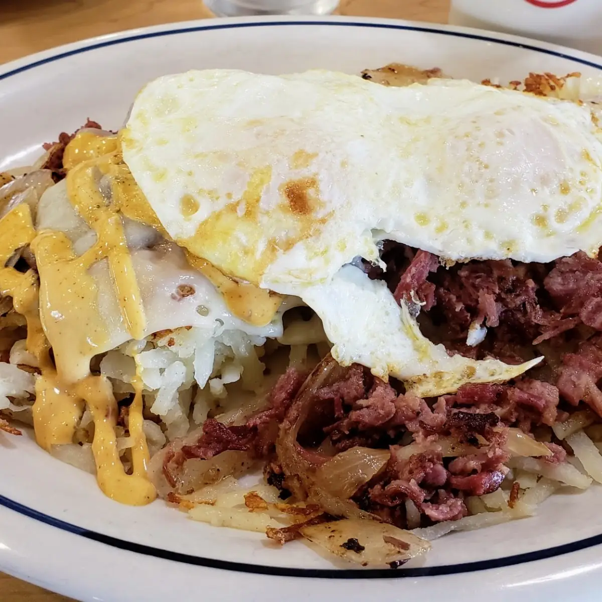 Eggs and Corn Beef Hash