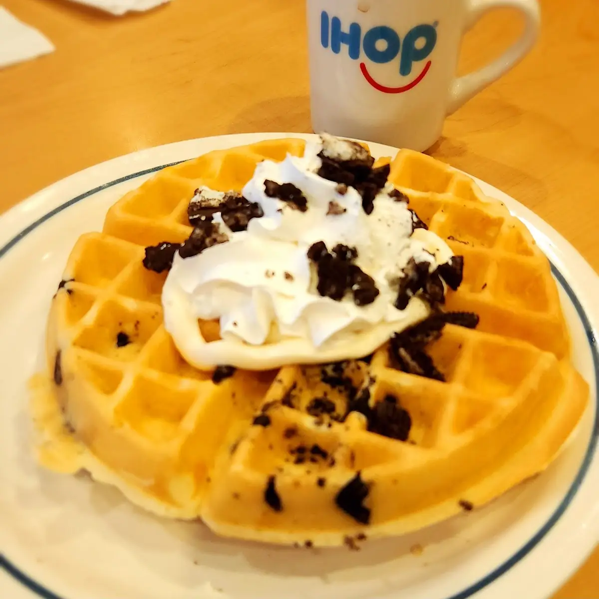 Oreo Cookie Crumble Waffle