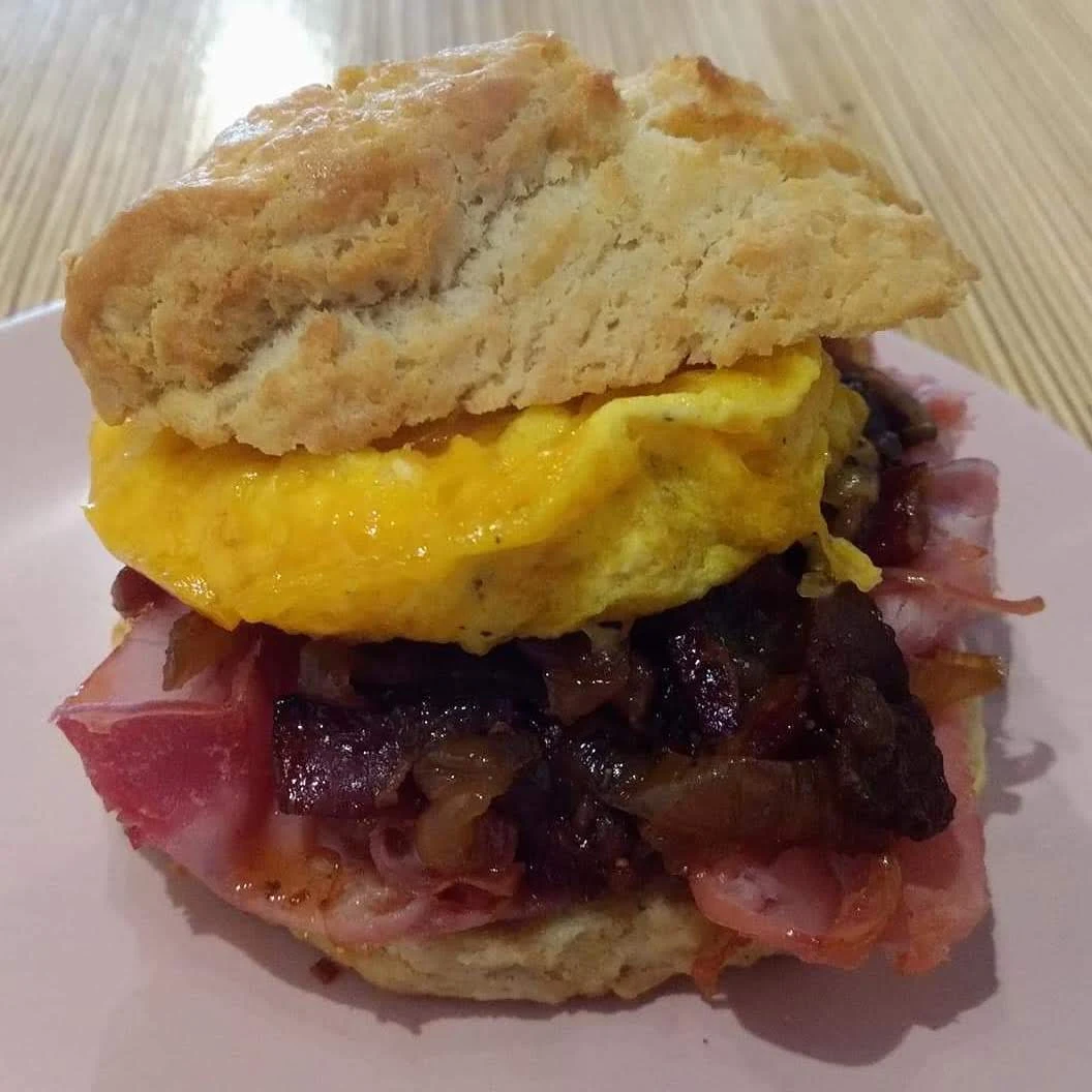 Ham Egg and Cheese Biscuit