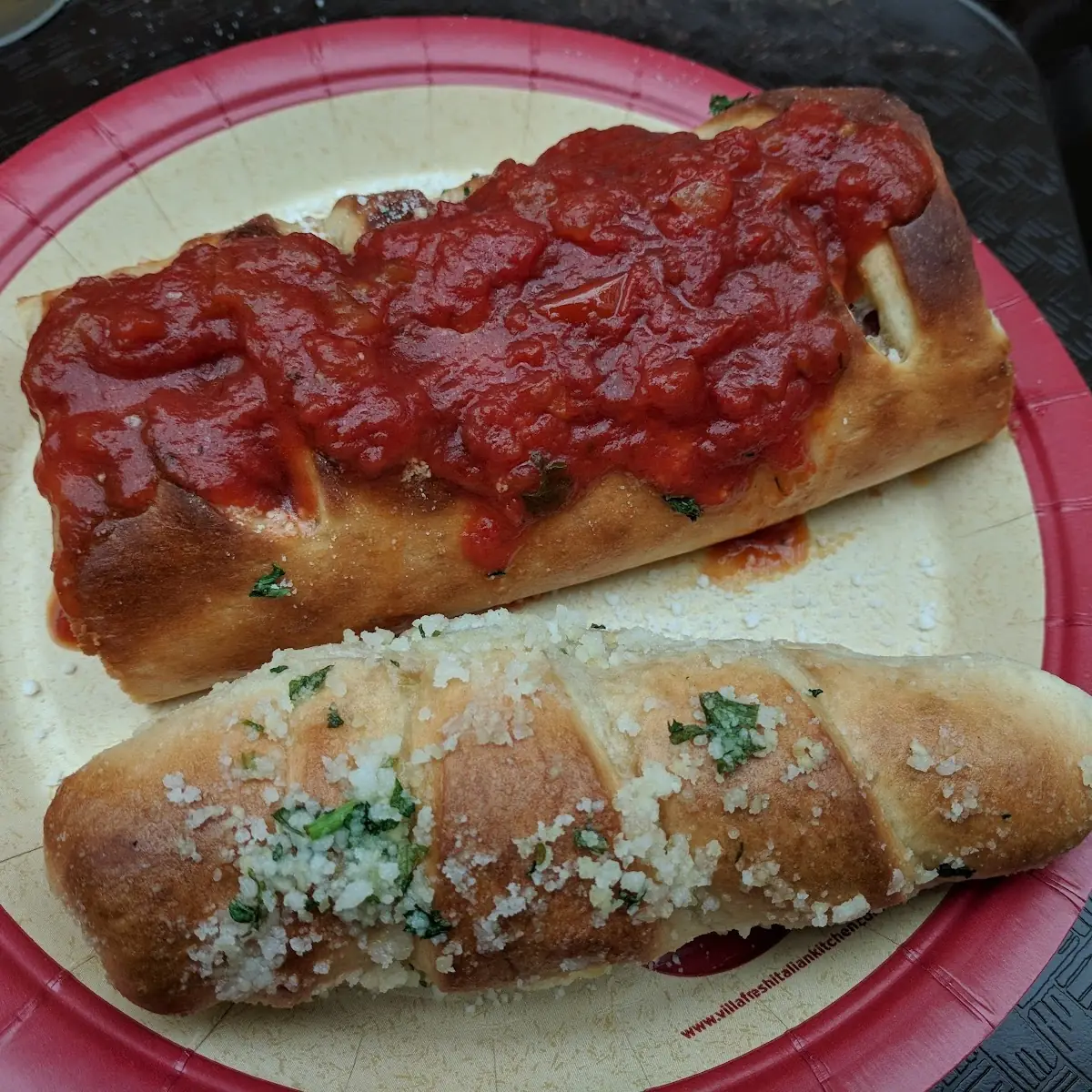 Pepperoni Stromboli Garlic Bread