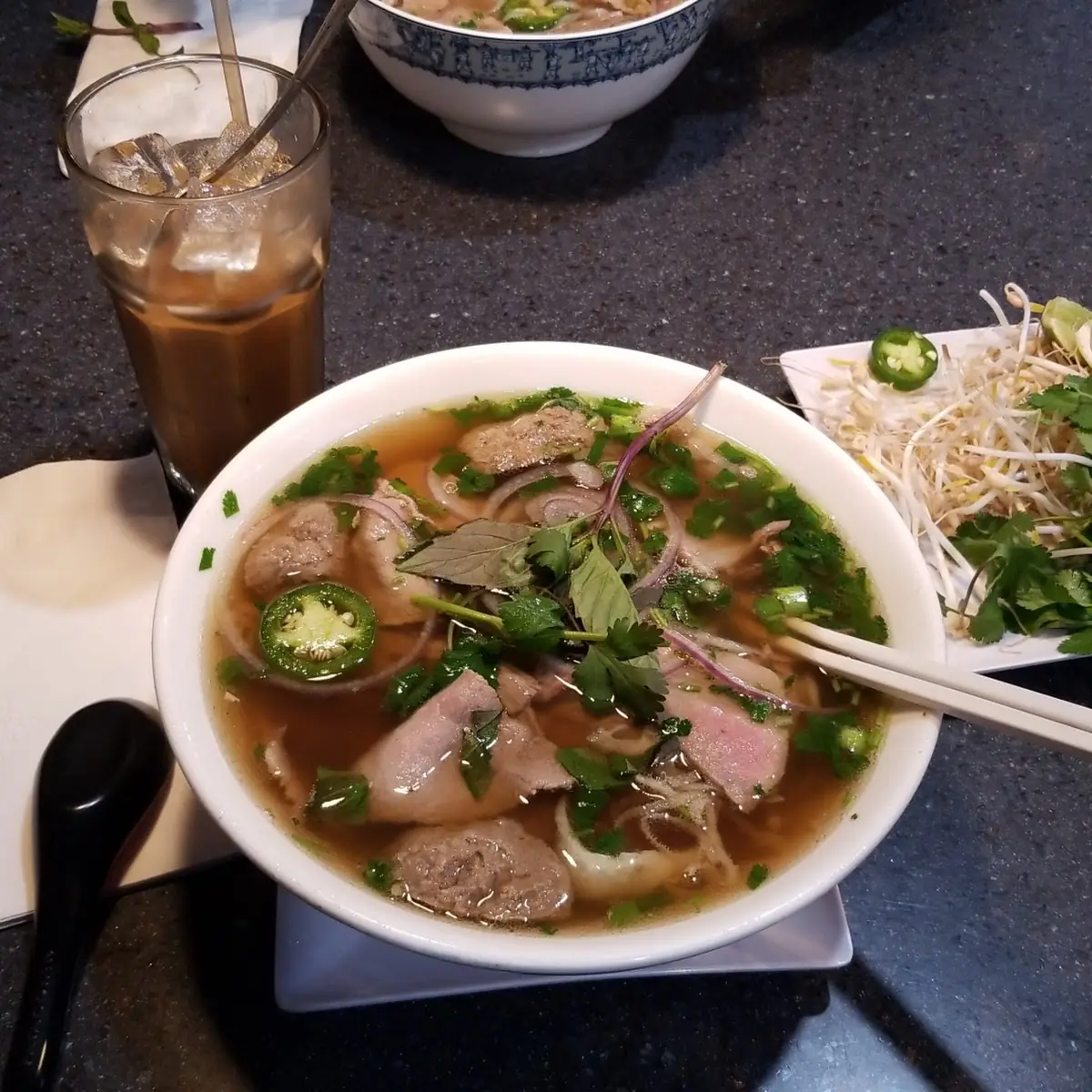 Grilled Beef Vermicelli (Bun Bo Nuong Chao Gio Chao Tom)