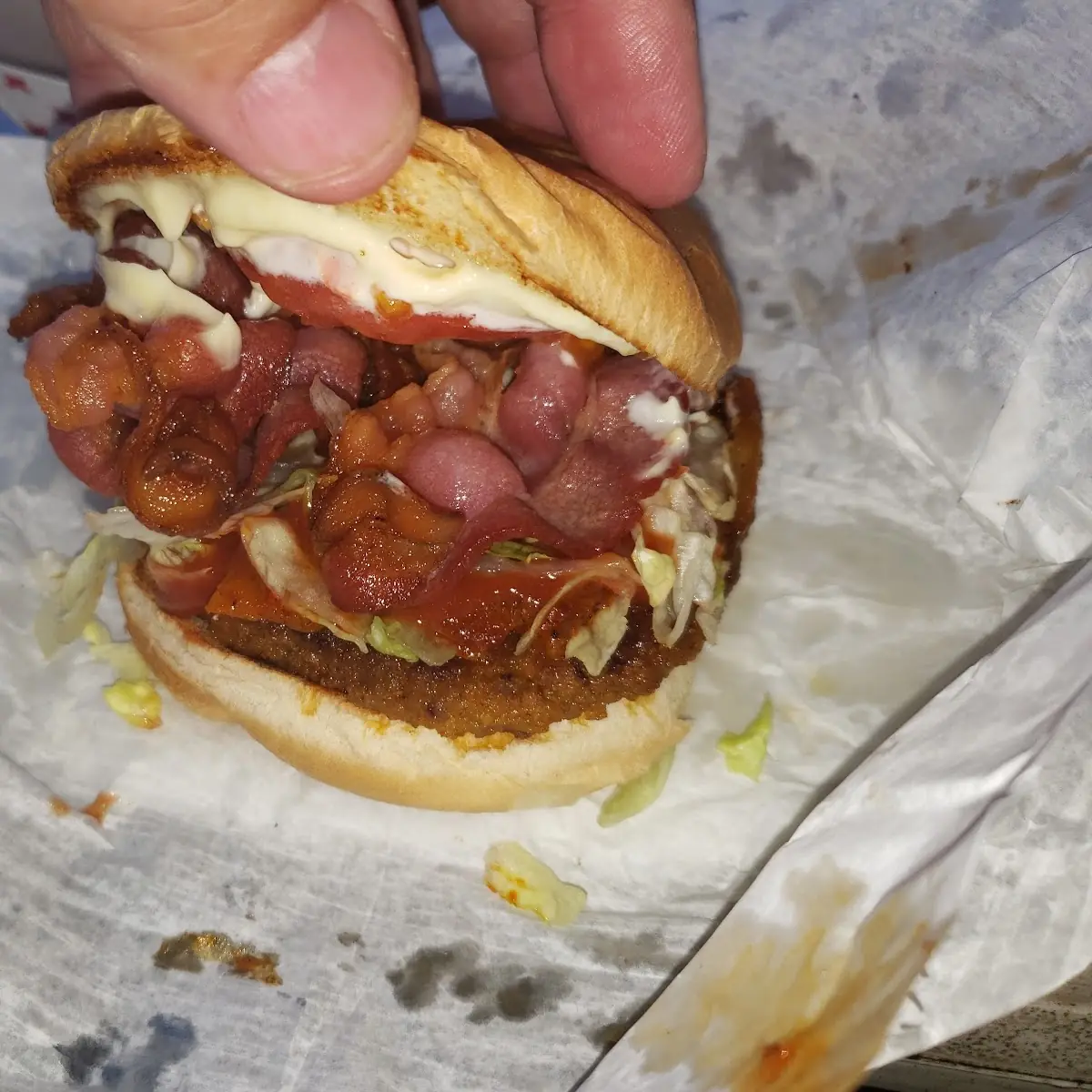 Cajun Burger with Bacon