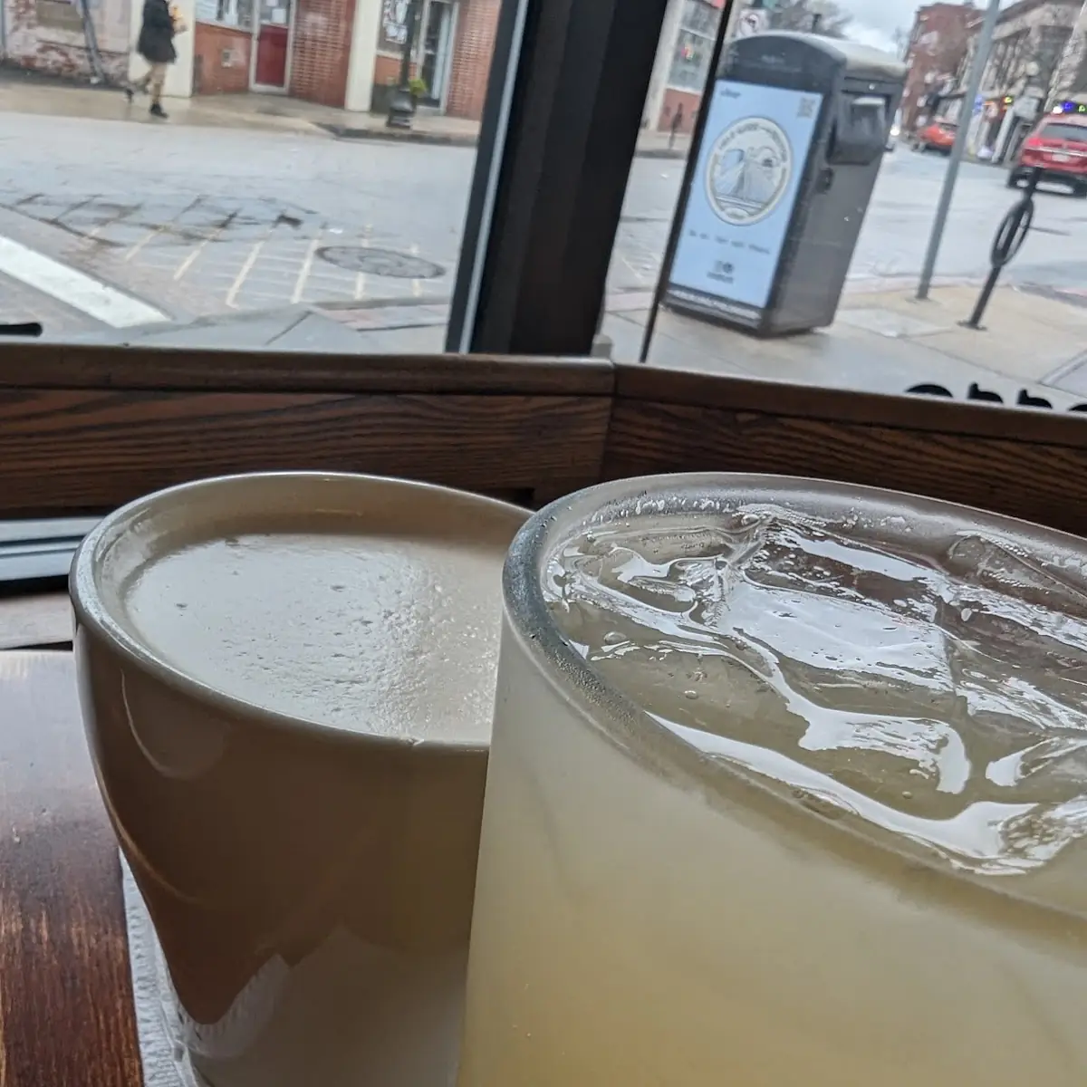 Chai Latte and Sparkling Ginger Lemonaide