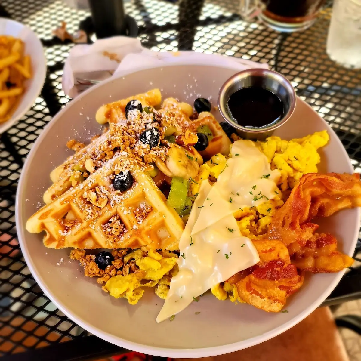 Scrambled Eggs Beacon and Waffle