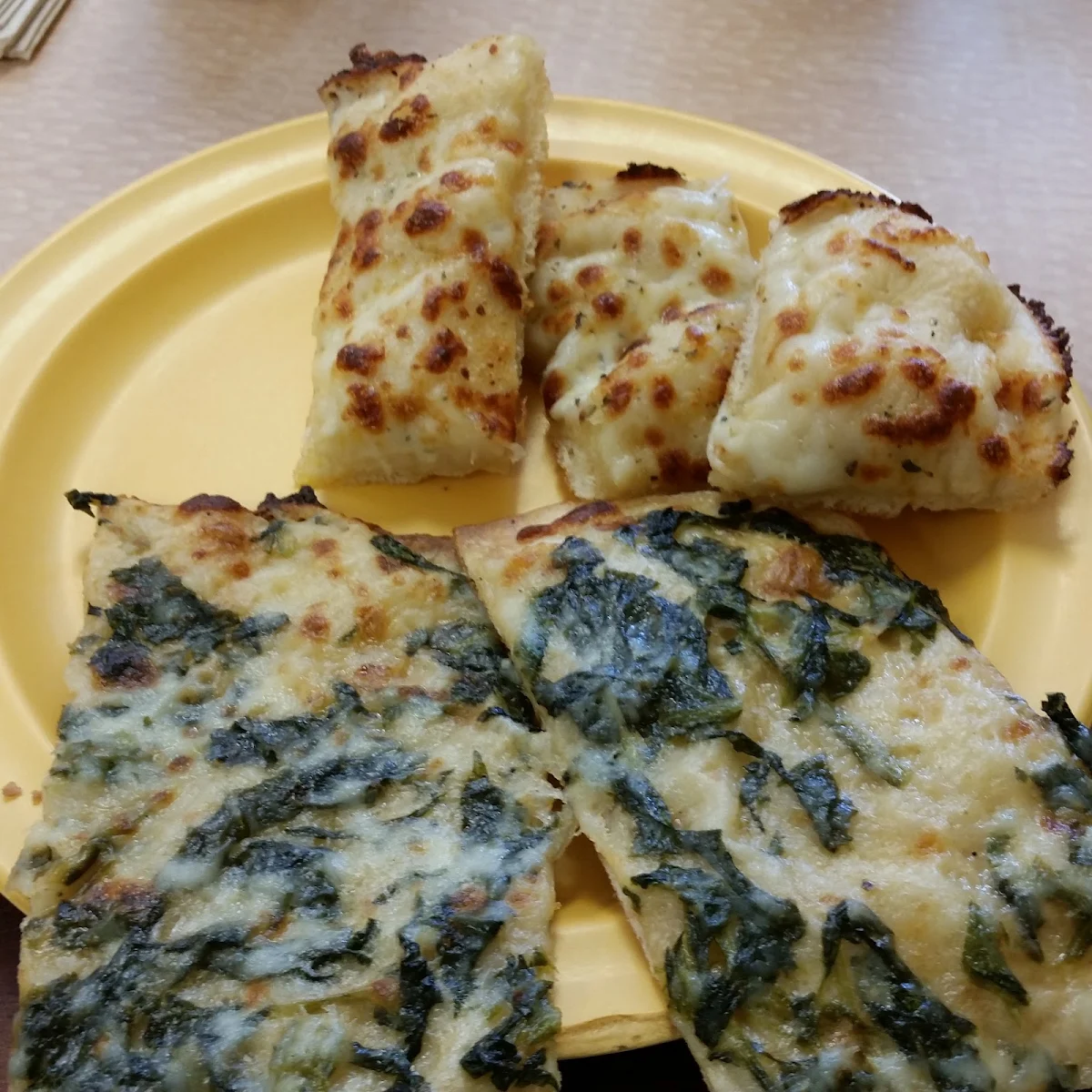 Spinach Thin Crust Pizza