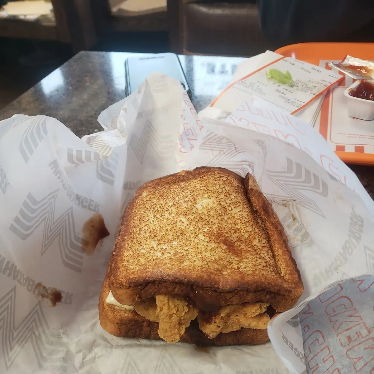 BBQ Chicken Strip Sandwich