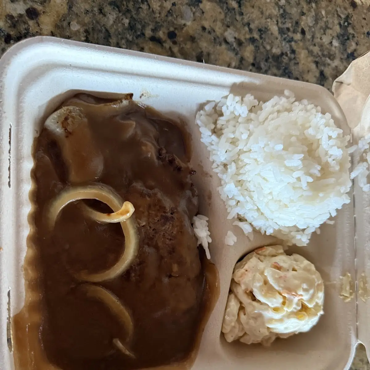 Hamburger Steak with Mushrooms Onions